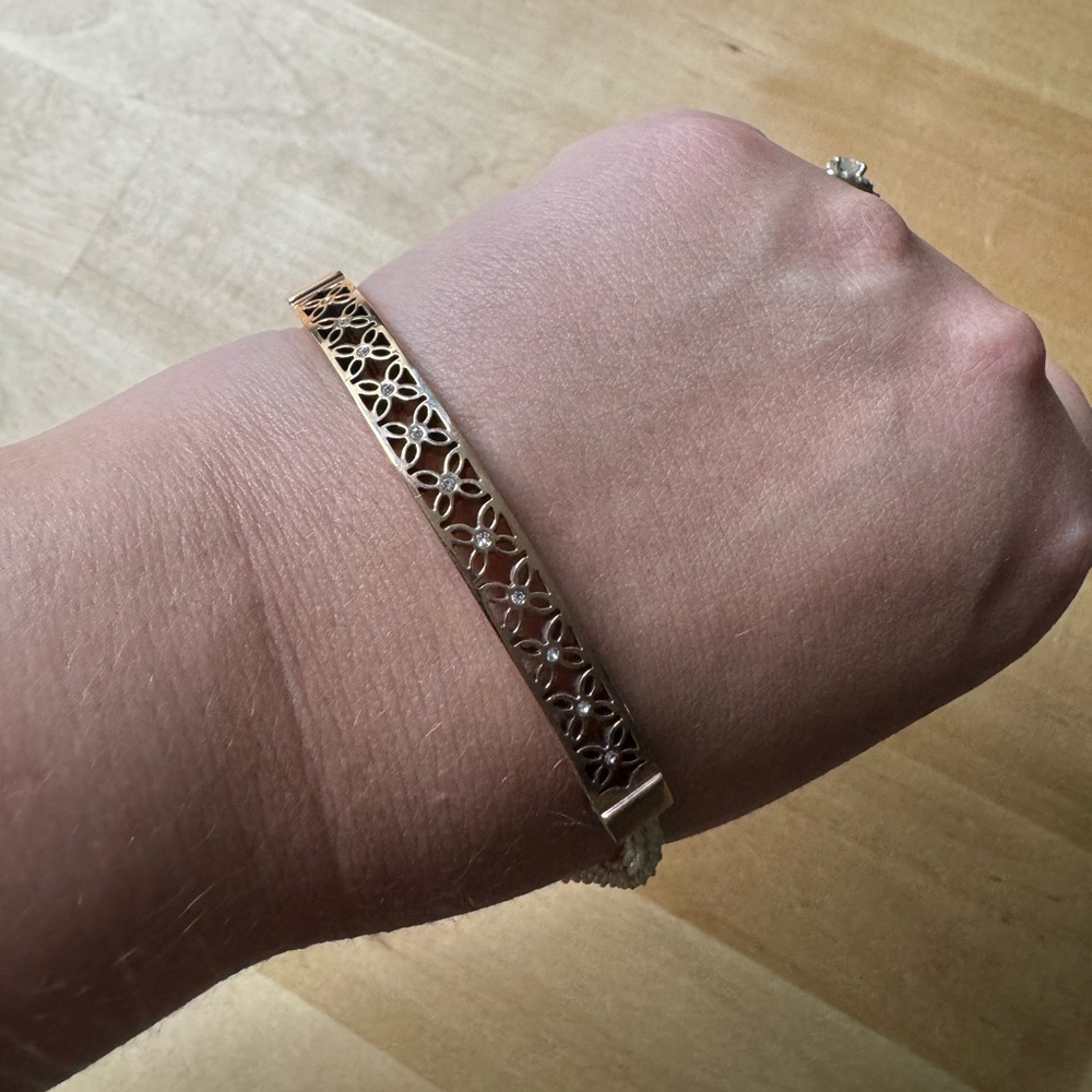 Fossil Bracelet - Rose Gold and Tan